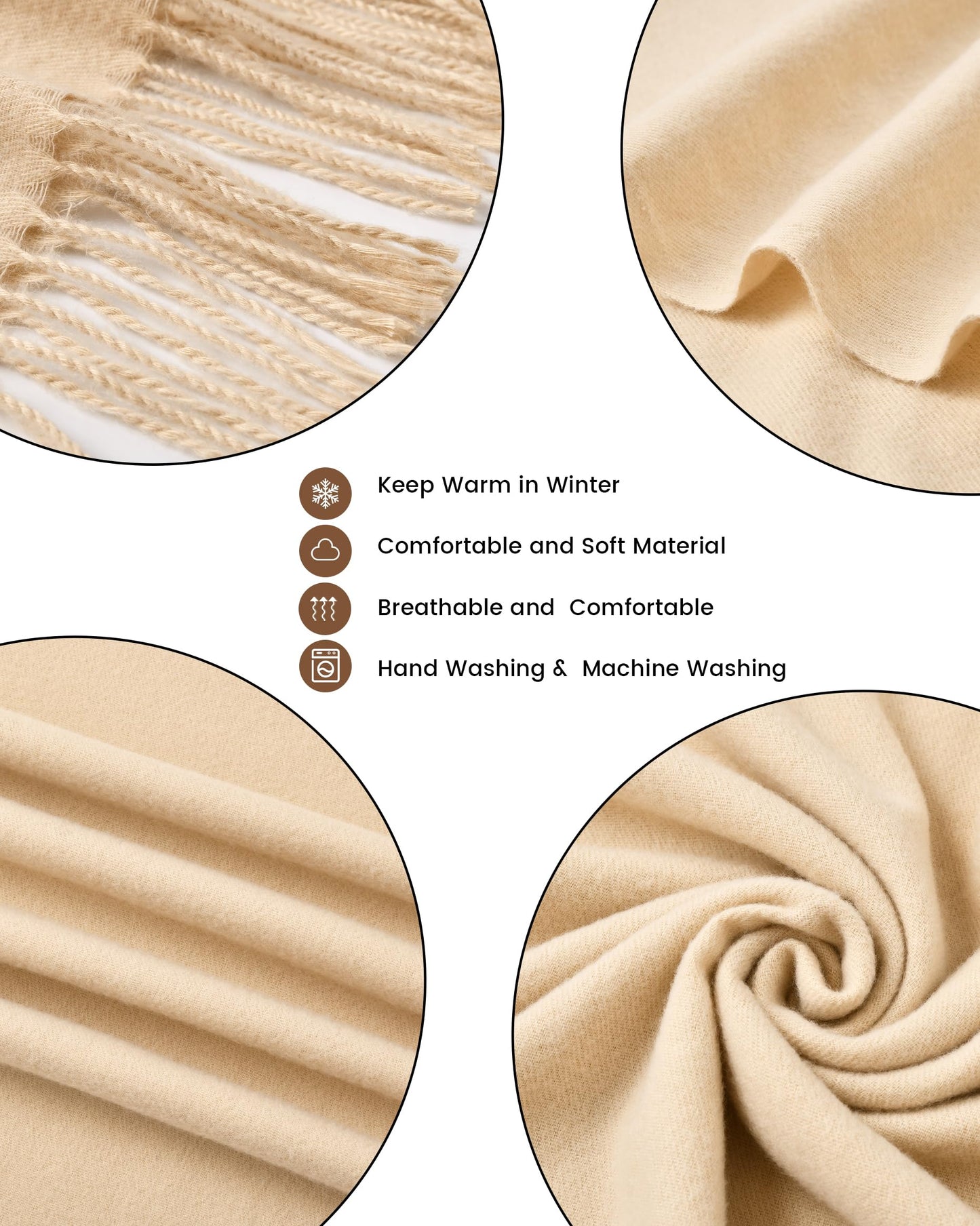 Cozy Winter Scarf for Women - Warm and Soft Wraps, Shawls, and Scarves Perfect for Cold Weather and Stylish Layering