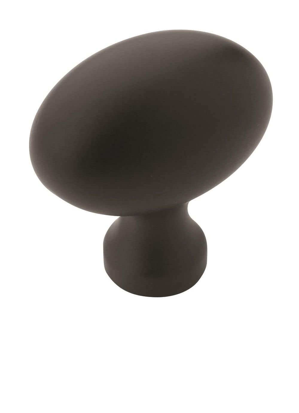 Amerock | Cabinet Knob | Matte Black | 1-3/8 inch (35 mm) Length | Vaile | 10 Pack | Drawer Knob | Cabinet Hardware