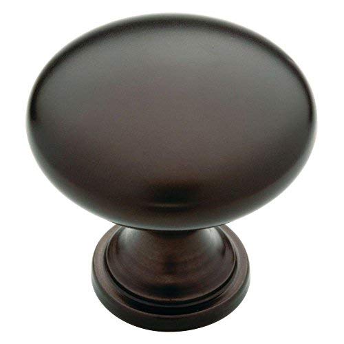 Laurey 54666-25 Danica Oil Rubbed Bronze Cabinet Hardware Knob, 25 Piece