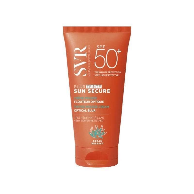 SVR Laboratoires SUN SECURE BLUR SPF 50+ Optical Blur Mousse Cream 50ml. NEW Skin Beauty Gift