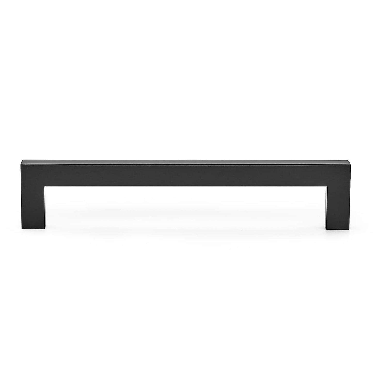 Ravinte 12 Pack 6-1/4 Inch Kitchen Square Cabinet Handles Matte Black Cabinet Pulls Stainless Steel Drawer Pulls Kitchen Cabinet Hardware Kitchen Handle