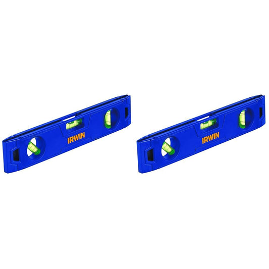 IRWIN Tools 50 Magnetic Torpedo Level, 9-Inch (1794159),Blue (Pack of 2)