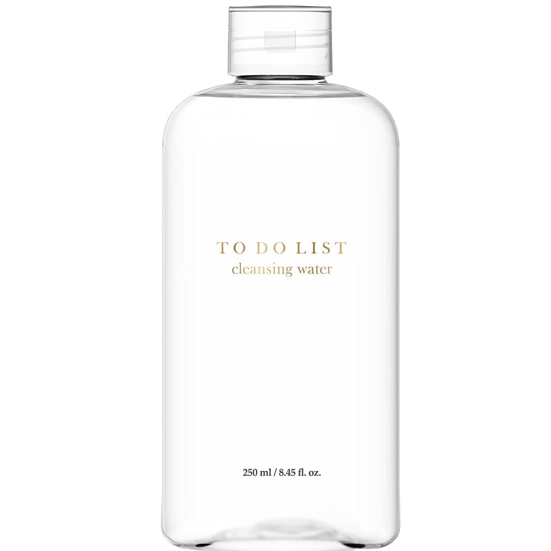 TO DO LIST Cleansing Water | Premium Micellar Water Make up Remover | Oil-free Lip & Eye Makeup Remover | Agua Micelar Cleanser | 8.45 Fl. Oz. | Korean Skin Care For All Skin Types