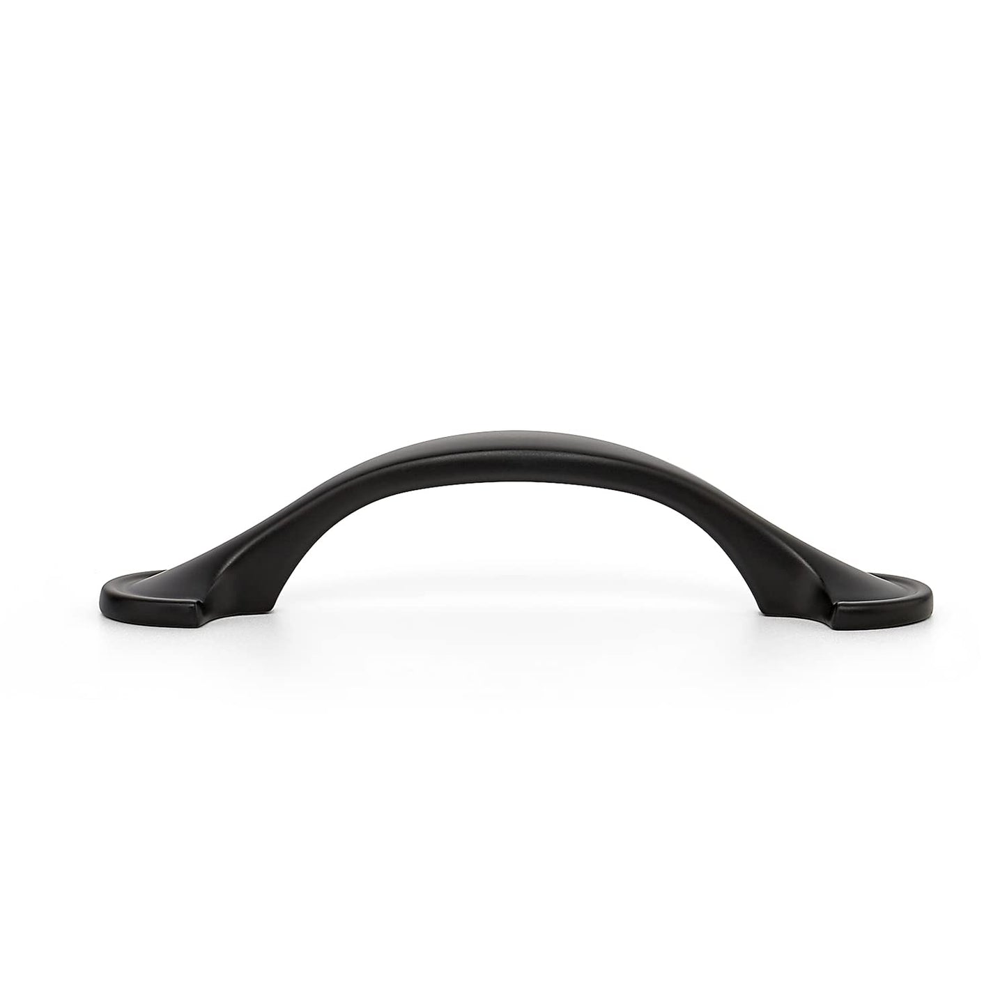 Ravinte 30 Pack Solid 3 Inch Rounded Foot Arch Kitchen Cabinet Handles Matte Black Curved Cabinet Pulls Black Drawer Pulls Kitchen Cabinet Hardware Kitchen Handles for Cabinets Drawer Handles