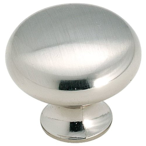 Amerock | Cabinet Knob | Sterling Nickel | 1-3/16 inch (30 mm) Diameter | The Anniversary Collection | 1 Pack | Drawer Knob | Cabinet Hardware