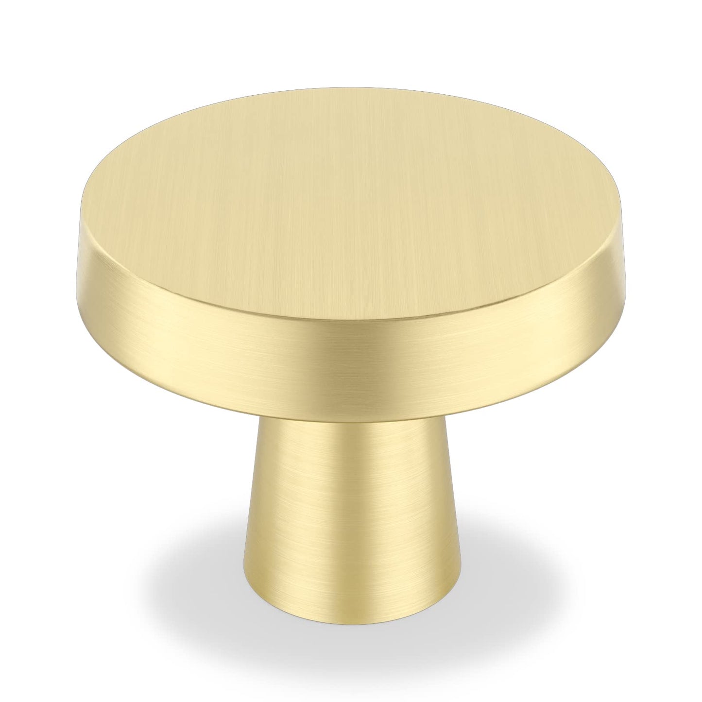 OYX Gold Knobs 24PACK Brushed Brass Cabinet Knobs Round Knobs Gold Drawer Knobs for Cabinet and Dresser Drawers Gold Cabinet Hardware for Kitchen Cabinet Knobs Gold Cabinet Door Knobs