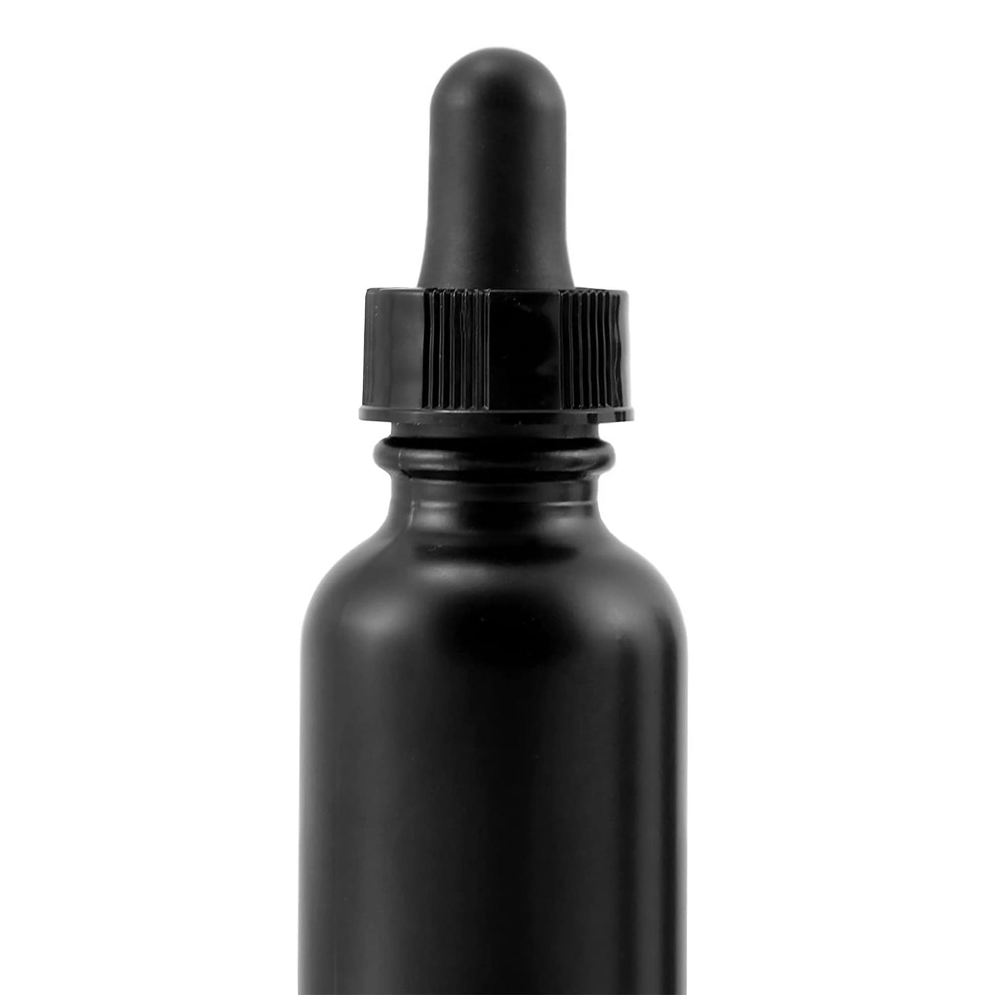 Cornucopia 1oz Black Coated Glass UV Resistant Eye Dropper Bottles (6 pack), UV Safe Bottles for Essential Oils and Aromatherapy