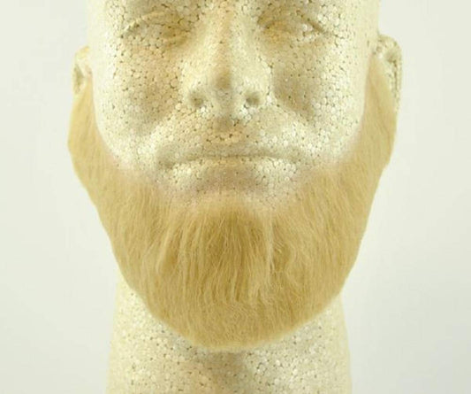 Full Character Beard BLONDE - 100% Human Hair - no. 2024 - Spirit Gum Included - REALISTIC! Perfect for Theater and Stage - Reusable!