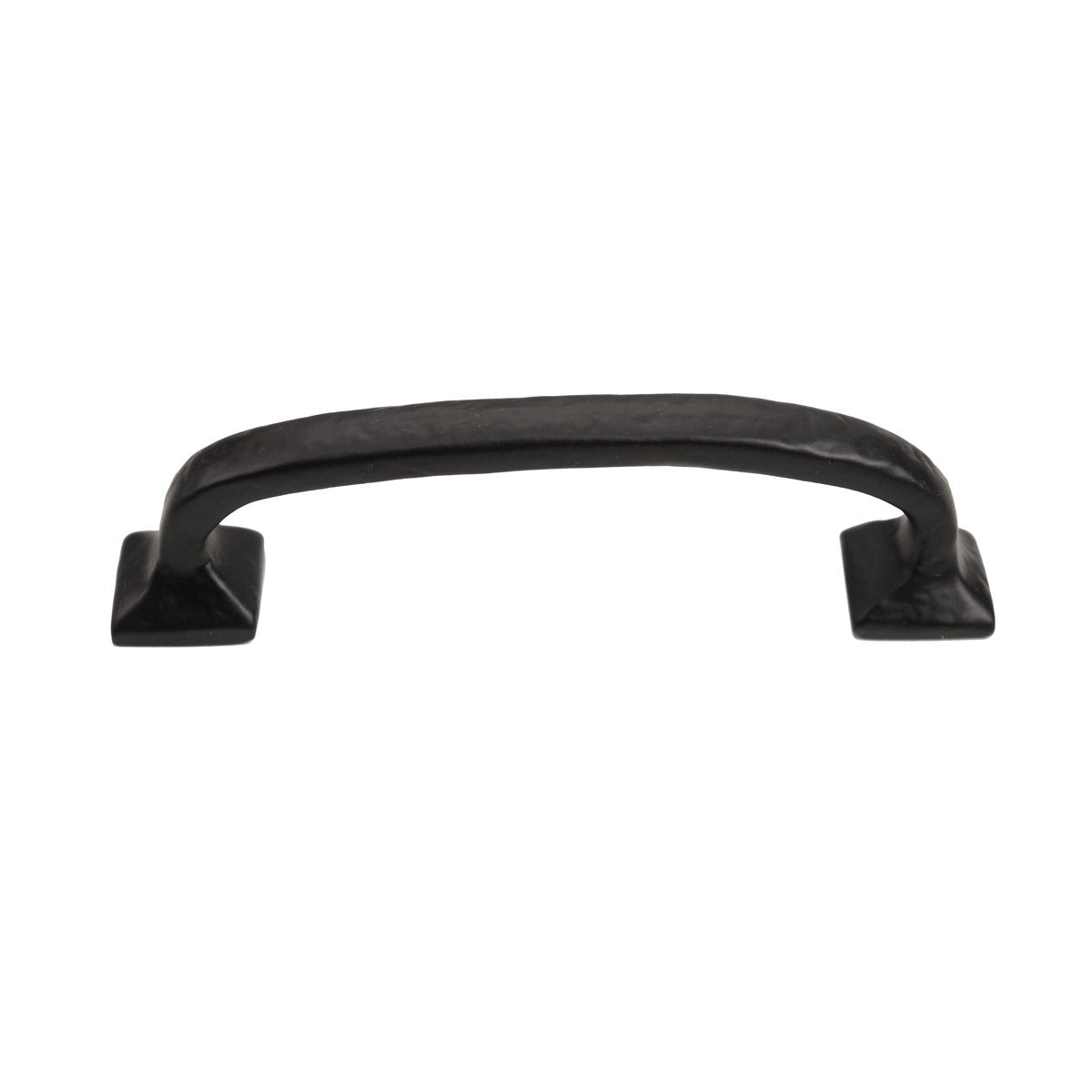 Iron Valley - (4-1/8" C2C) Modern Texture Cabinet Handle Pull - (10 Pack) - Solid Cast Iron