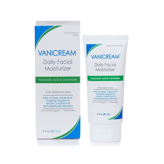 Vanicream Daily Facial Moisturizer With Ceramides and Hyaluronic Acid - 3 fl oz - Formulated Without Common Irritants for Those with Sensitive Skin