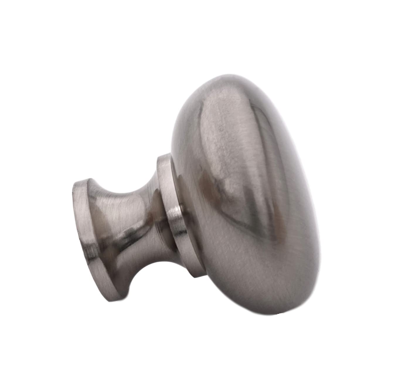 HESTIA HARDWARE - Round Cabinet Knobs, Dresser Drawer Knobs, Cabinet Hardware | 1.22" Diameter Knob, 10 Pack - Satin Nickel (Z1.D31.10.SN)