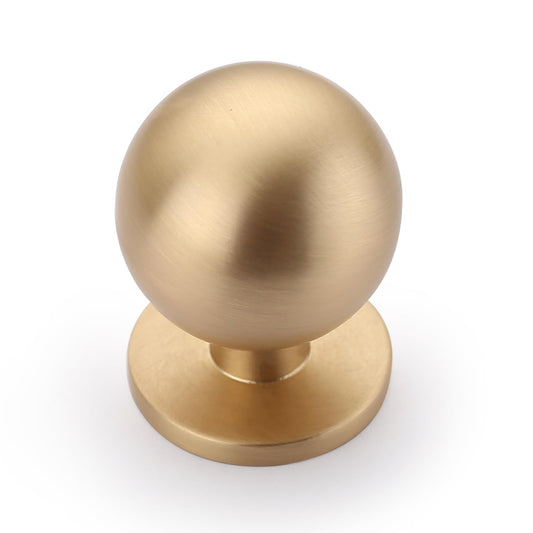 Asidrama 10 Pack Brushed Brass Kitchen Cabinet Knobs, Cabinet Knobs Kitchen Cabinet Hardware for Cupboard Drawer Knobs Dresser Knobs