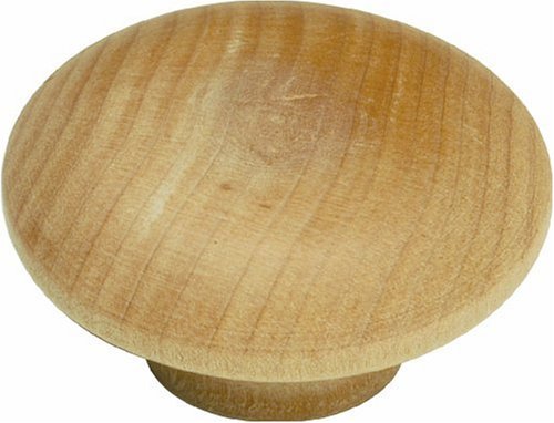 Hickory Hardware P186-UW 2-Inch Natural Woodcraft Knob, Unfinished Wood