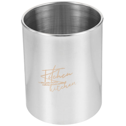 Stainless Steel Chopstick Holder Lip Balm Container Stainless Steel Container Stainless Steel Spoons Stainless Steel Utensil Holder Round Utensil Holder Kitchen Utensil Holder Cup