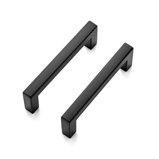 Ravinte 30 Pack Solid 3 Inch Center to Center Slim Square Bar Drawer Handles for Kitchen Cabinet Hardware Matte Black