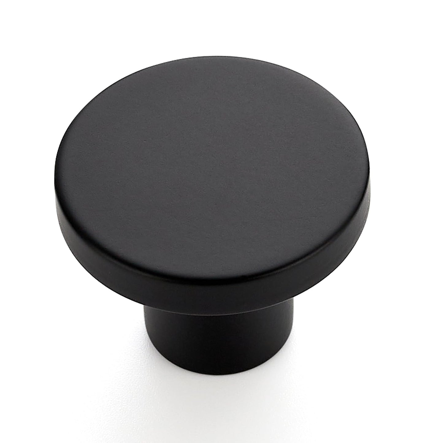 Ravinte 10 Pack Cabinet Knobs Black Kitchen Cabinet Knobs Round Dresser Drawer Knobs Matte Black Drawer Pulls Closet Door Knobs 1-1/5 Inch