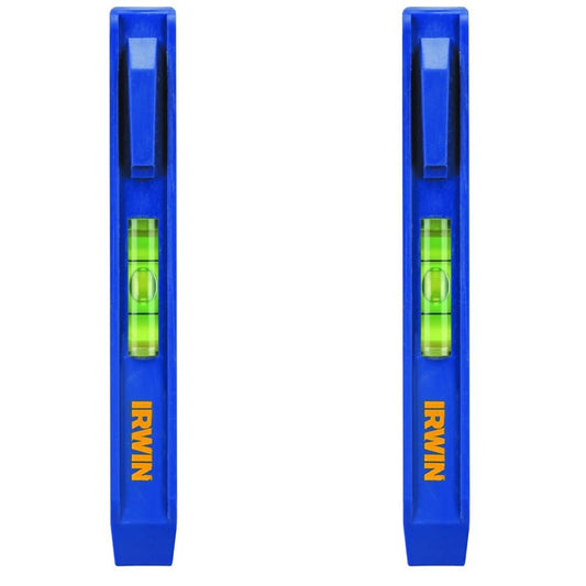 IRWIN Tools Pocket Level, Blue, (1794485) (Pack of 2)