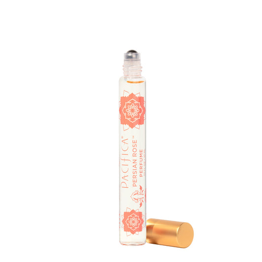 Pacifica Beauty Persian Rose Rollerball Clean Fragrance Perfume, Made with Natural & Essential Oils, 0.33 Fl Oz | Vegan + Cruelty Free | Phthalate-Free, Paraben-Free | Travel Size