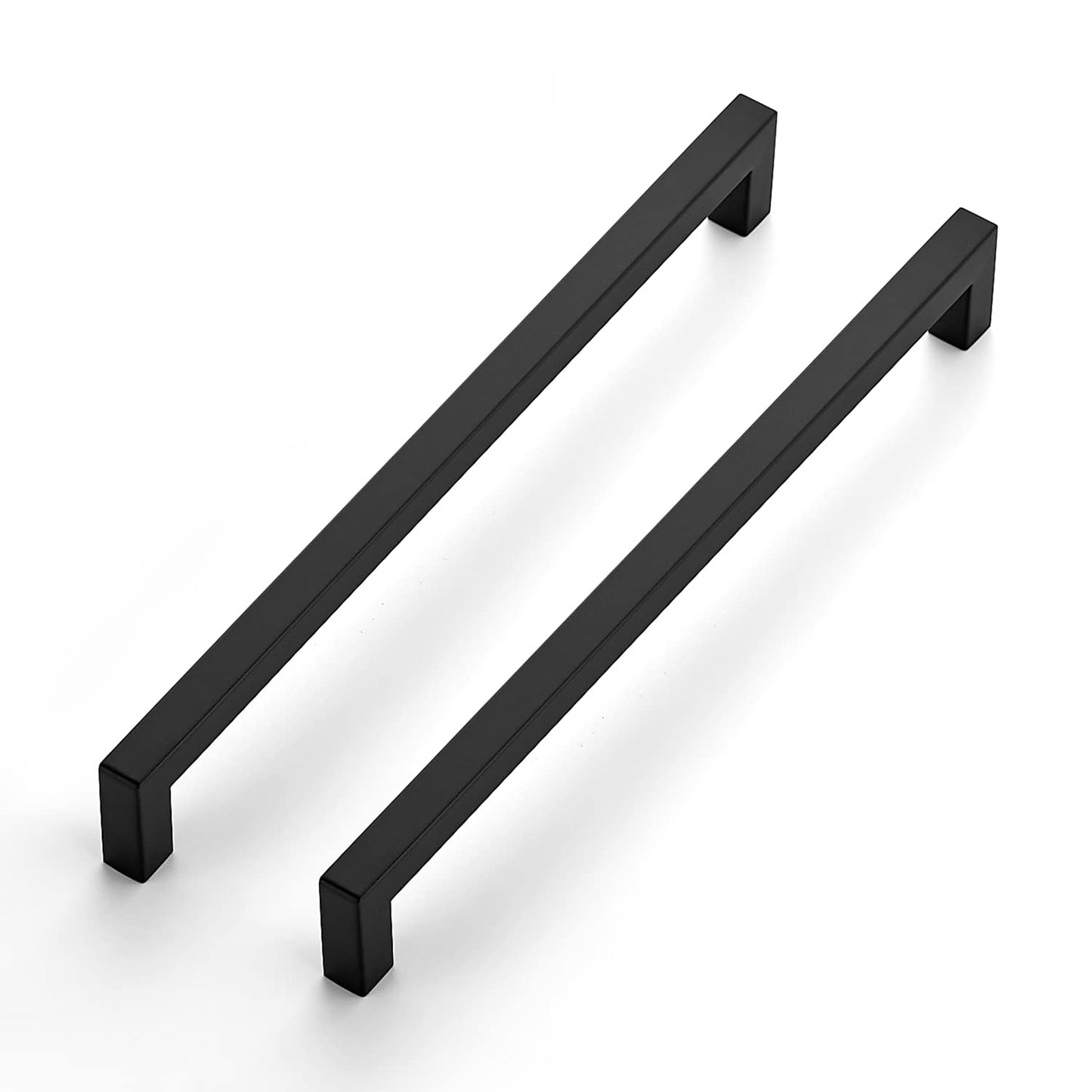 Ravinte 18 Pack 10 Inch Kitchen Square Cabinet Handles Matte Black Cabinet Pulls Black Drawer Pulls Kitchen Cabinet Hardware Kitchen Handles for Cabinets Cupboard Handles Drawer Handles