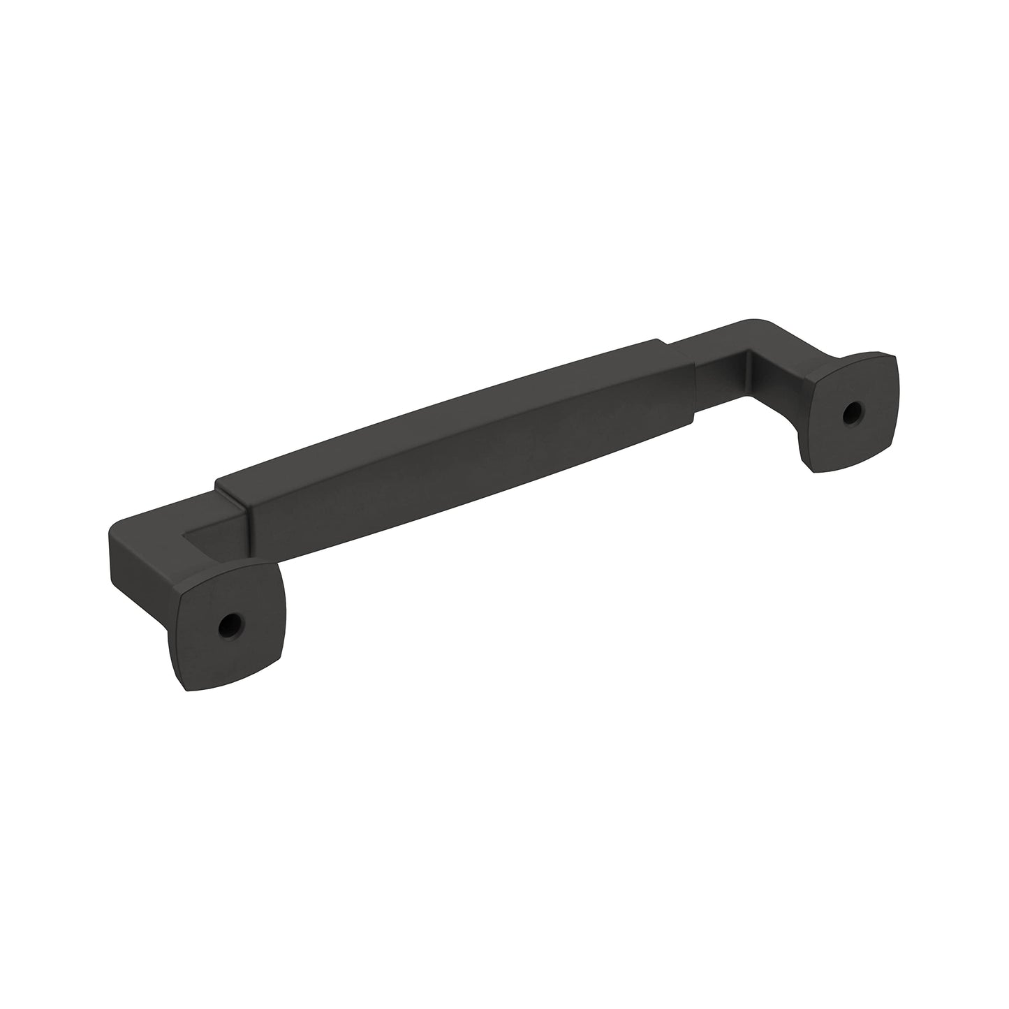 Amerock | Cabinet Pull | Matte Black | 5-1/16 inch (128 mm) Center-to-Center | Stature | 1 Pack | Drawer Pull | Cabinet Handle | Cabinet Hardware