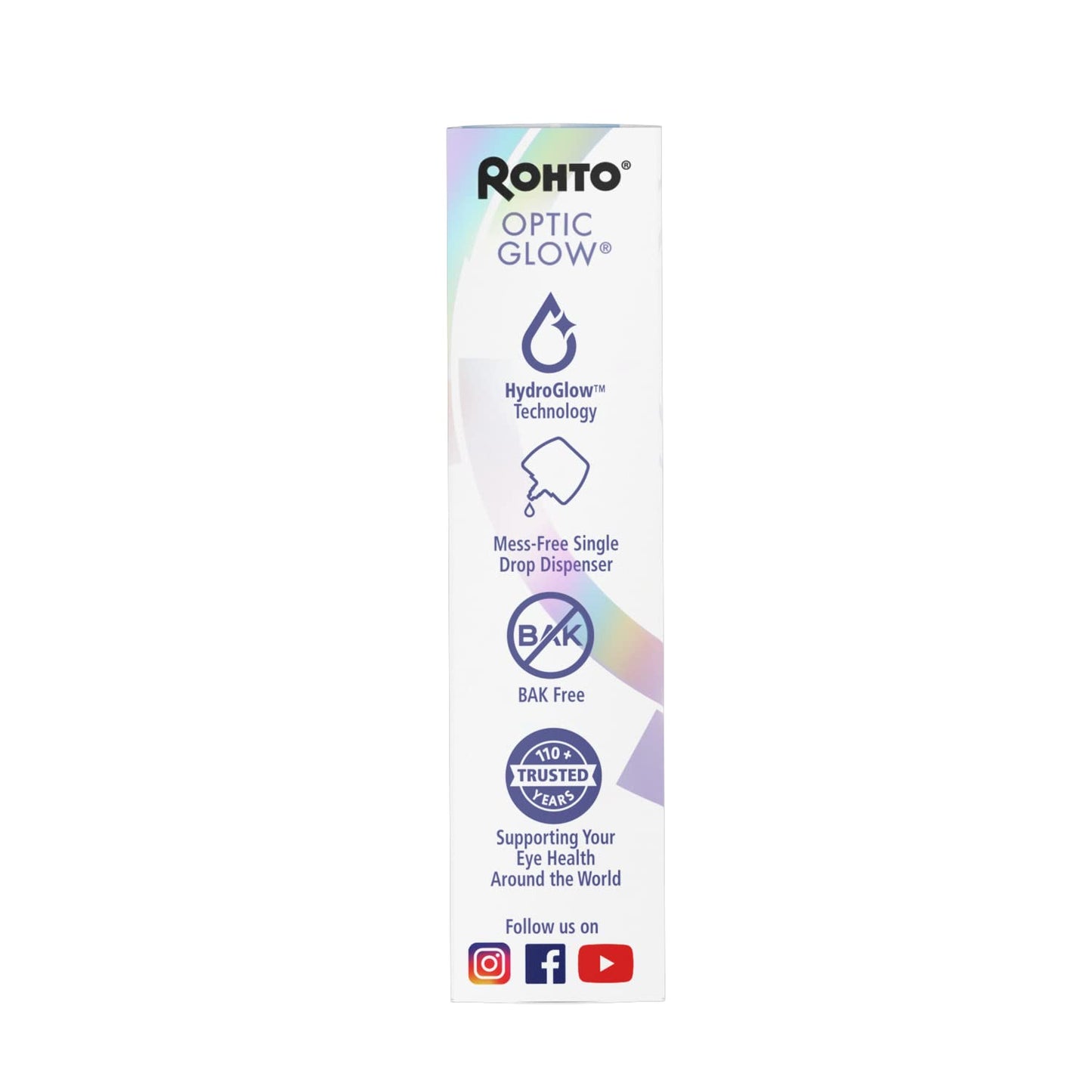 Rohto® Optic Glow® Redness Reliever Lubricant Eye Drops