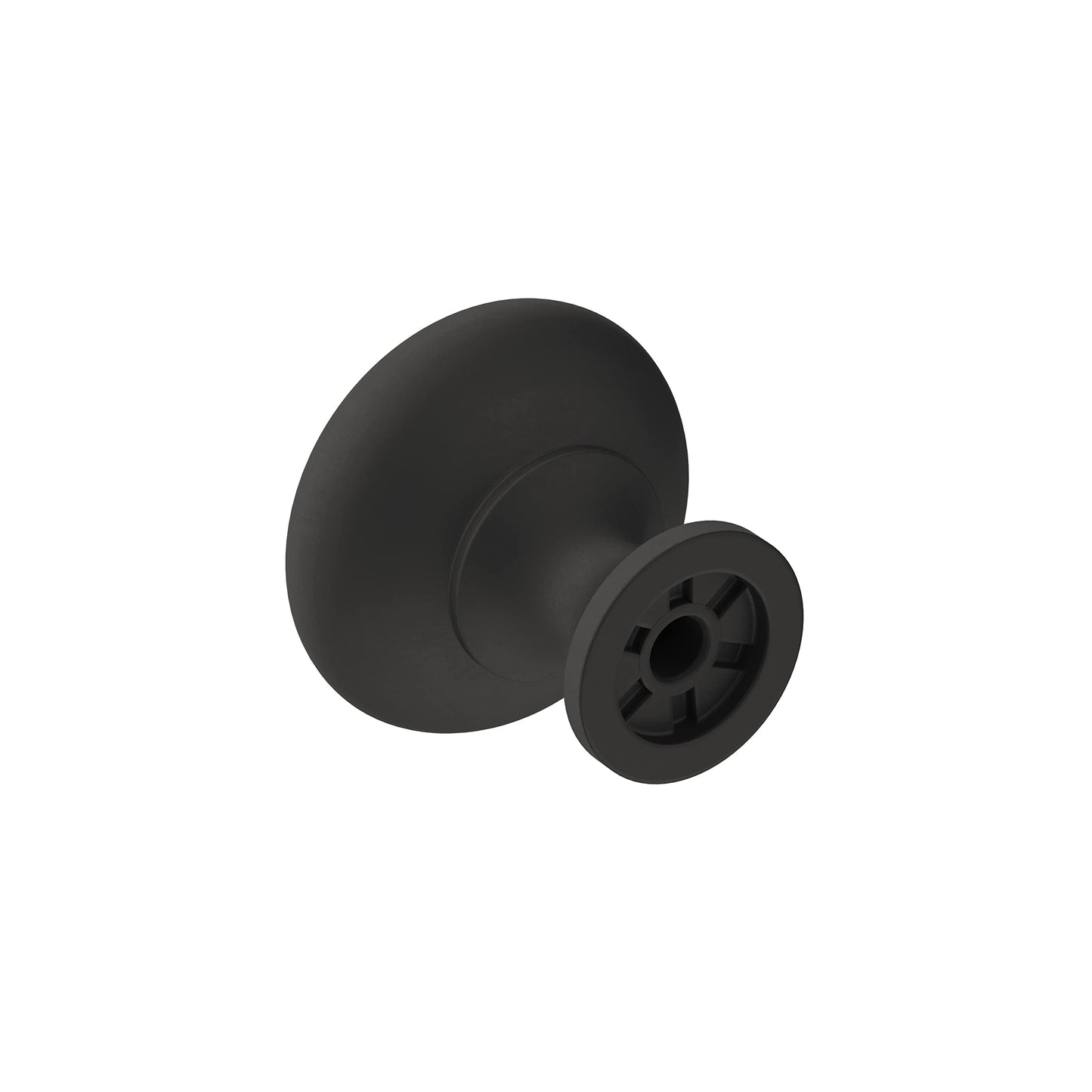 Amerock | Cabinet Knob | Matte Black | 1-1/4 inch (32 mm) Diameter | Era | 1 Pack | Drawer Knob | Cabinet Hardware