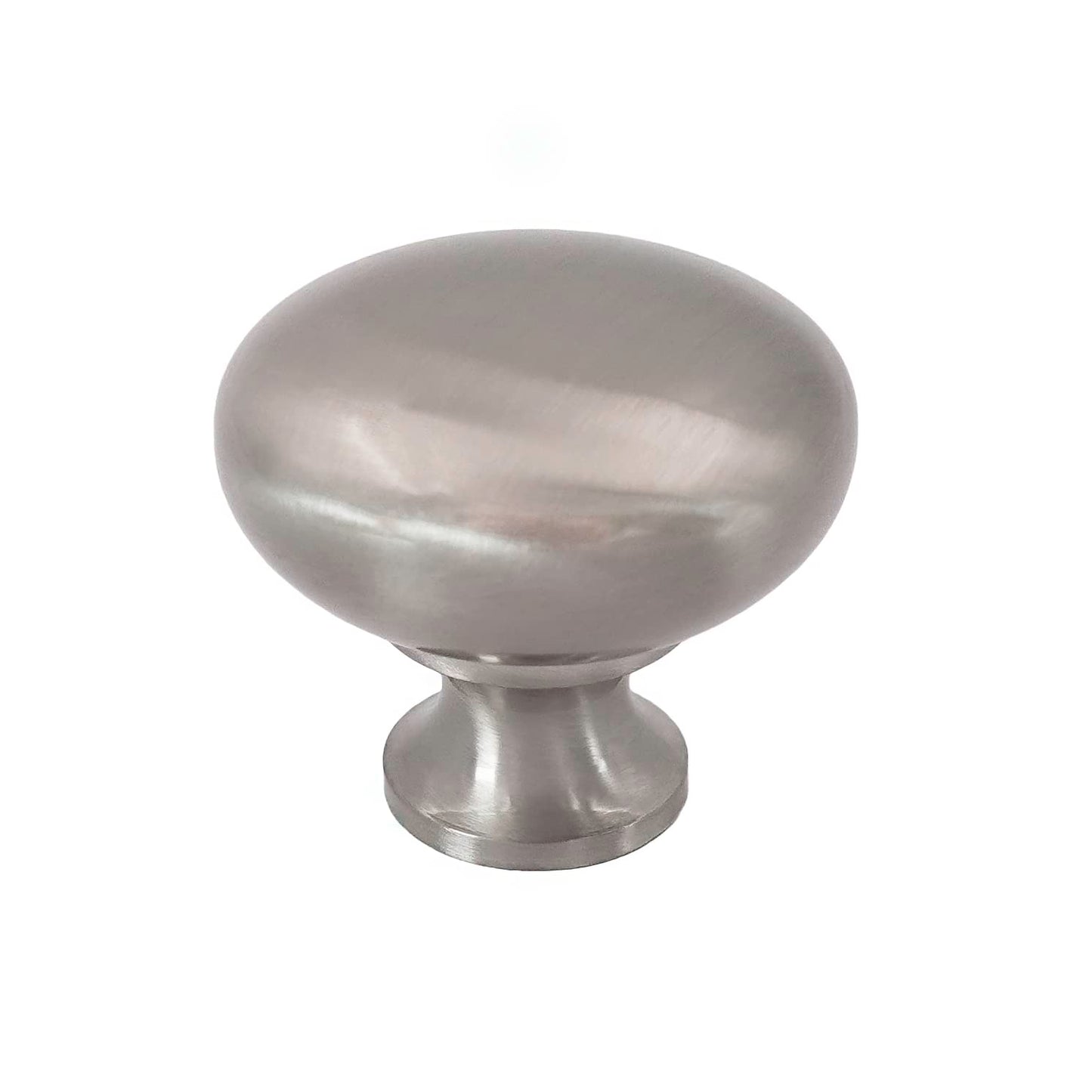 HESTIA HARDWARE - Round Cabinet Knobs, Dresser Drawer Knobs, Cabinet Hardware | 1.22" Diameter Knob, 10 Pack - Satin Nickel (Z1.D31.10.SN)