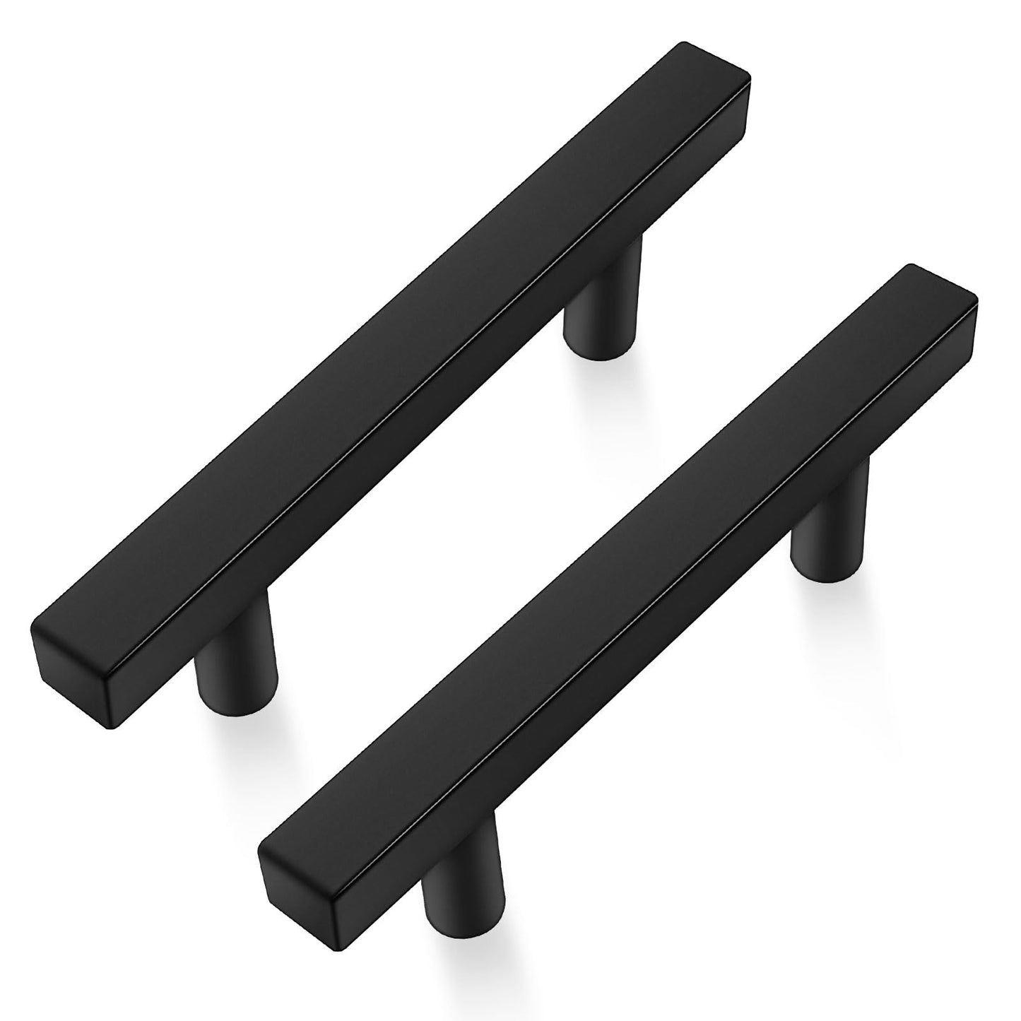 Onateel 30 Pack 5 Inch Matte Black Cabinet Pulls Stainless Steel Kitchen Cabinet Handles, 3 Inch Hole Center Cabinet Drawer Pulls Kitchen Cabinet Hardware Pulls