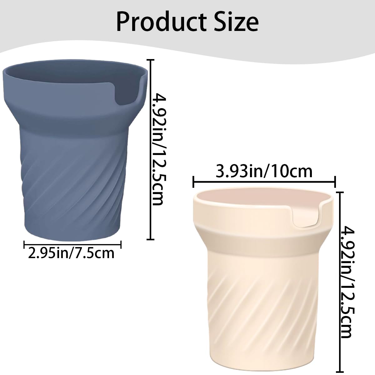 2 PCS Silicone Boot Cover for Stanley Cup Accessories, Reduces Scratches Protective Cup Water Bottle Sleeve Cover for Stanley Quencher H2.0 and Quencher Adventure Tumbler 40 oz Cup Accessories