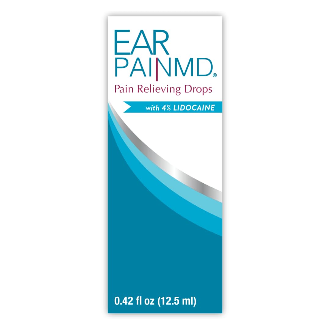 Ear Pain MD 4% Lidocaine Pain Relieving Drops, 12.5 mL