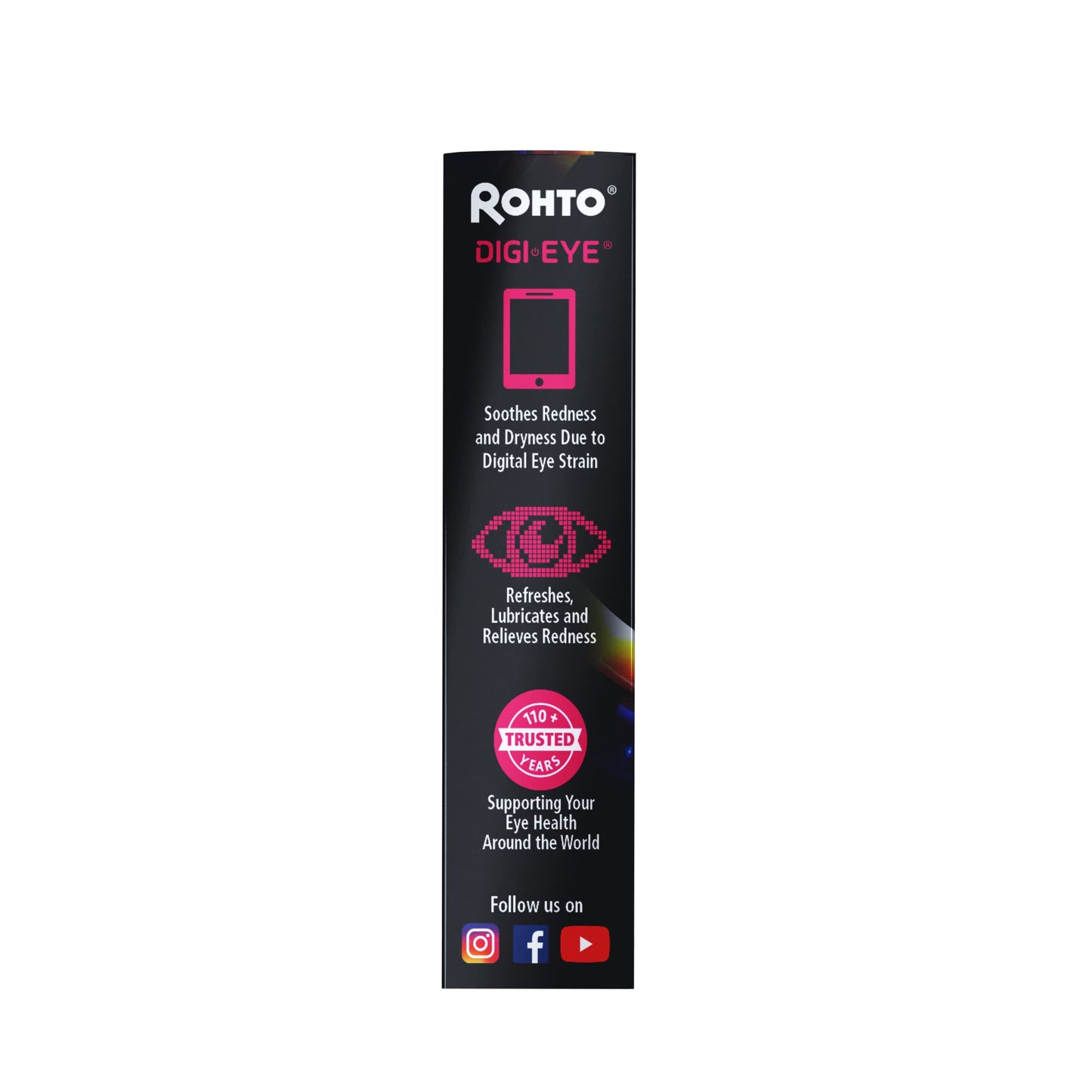 Rohto Digi-Eye Cooling Eye Drops for Digital Eye Strain, 0.4 Fl Oz (Pack of 2)