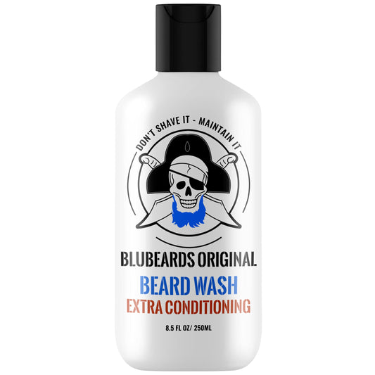 Bluebeards Original Beard Wash and Conditioner for Men, 8.5 oz. - Natural Beard Wash and Beard Moisturizer, with Aloe & Lime - Deeply Cleans, Softens, and Conditions Your Beard and Skin - Made in USA