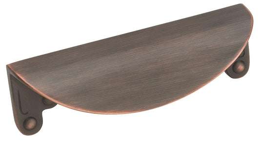 Amerock | Cabinet Cup Pull | Oil Rubbed Bronze | 3 inch (76 mm) Center to Center | Inspirations | 1 Pack | Drawer Pull | Drawer Handle | Cabinet Hardware