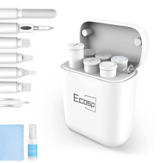 Cleaning Kit for iPhone, Multi-Tool AirPod Cleaner Kit, Cell Phone Cleaning Repair & Recovery iPhone and iPad (Type C) Charging Port, Lightning Cables, and Connectors, Easy to Store and Carry Design