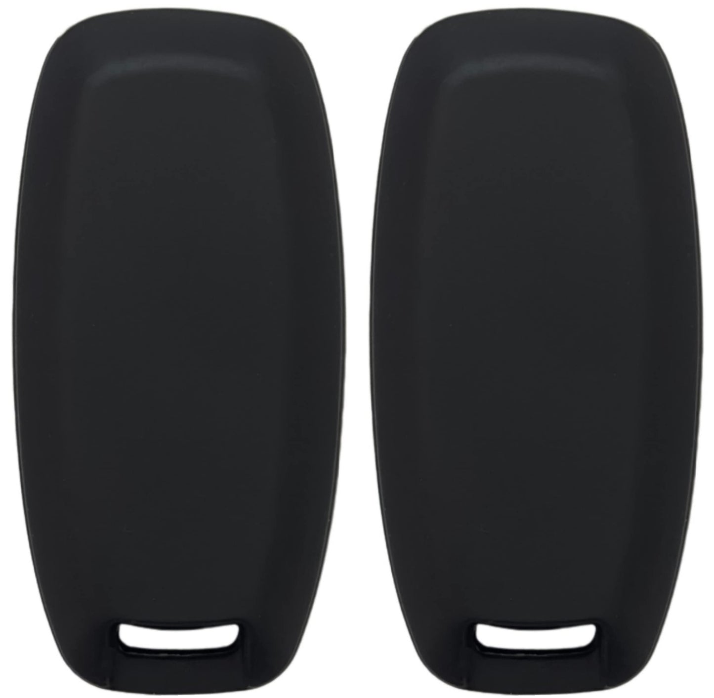 REPROTECTING Silicone Rubber Key Fob Cover Compatible with 2023 2024 (5 Buttons) Nissan Pathfinder Rogue (5 Buttons, Black/Black)