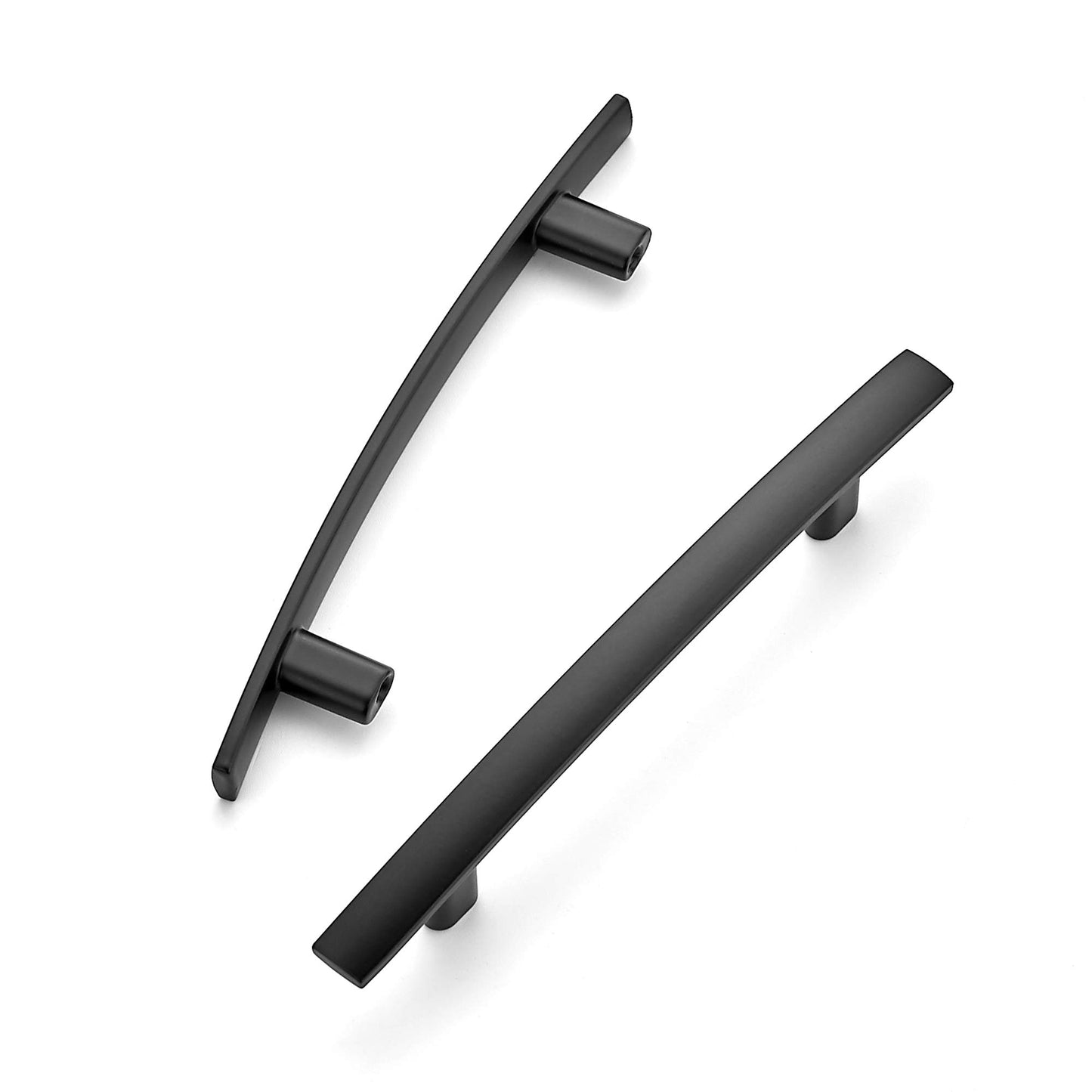 Ravinte 30 Pack | 6'' Curved Cabinet Pulls Matte Black Kitchen Drawer Pulls Arch Cabinet Handles 6”Length, 3.75” Hole Center