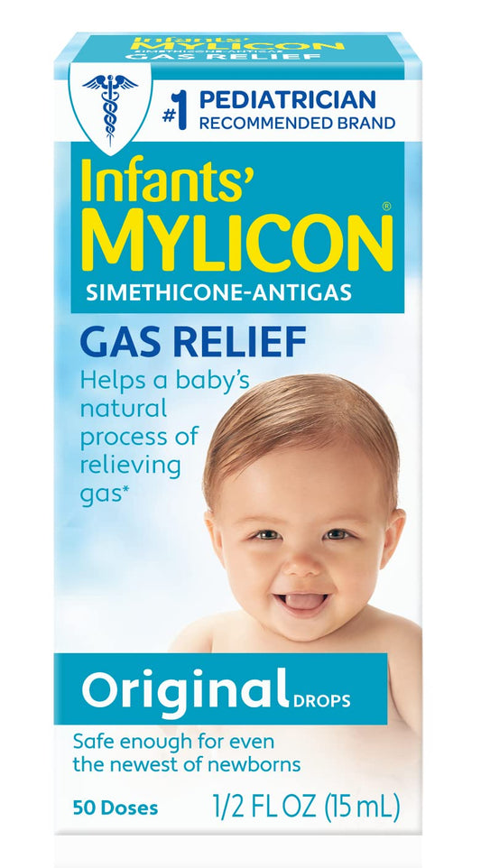 Mylicon Gas Relief Drops for Infants and Babies, Original Formula, 0.5 Fluid Ounce