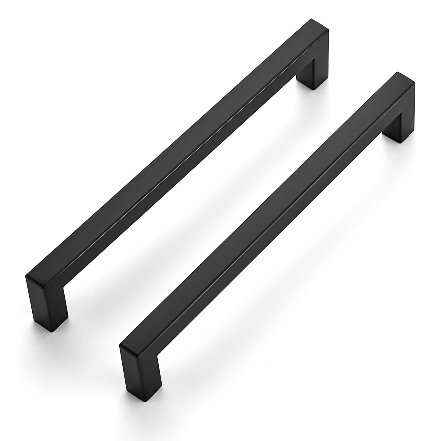 Ravinte 20 Pack 7-1/2 Inch Kitchen Square Cabinet Handles Matte Black Cabinet Pulls Black Drawer Pulls Kitchen Cabinet Hardware Kitchen Handles for Cabinets Cupboard Handles Drawer Handles