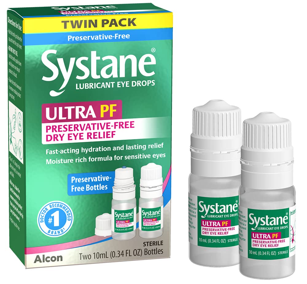 Systane Ultra Multi-Dose Preservative-Free Eye Drops Twin Pack (2x10ml)