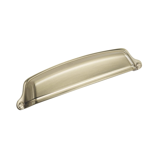 Amerock | Cabinet Cup Pull | Golden Champagne | 5-1/16 inch (128 mm) Center to Center | Stature | 1 Pack | Drawer Pull | Drawer Handle | Cabinet Hardware