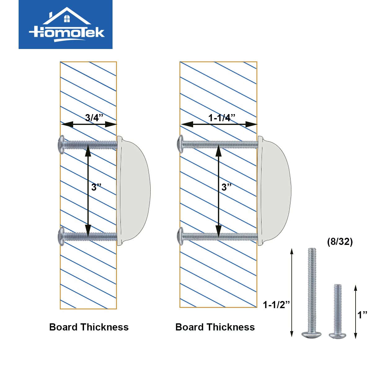 HOMOTEK 6 Pack Drawer Bin Cup Pulls Dresser Pulls for Cabinets Oil Rubbed Bronze - 3 Inch Hole Centers Furniture Handles,Kitchen Cabinet Hardware