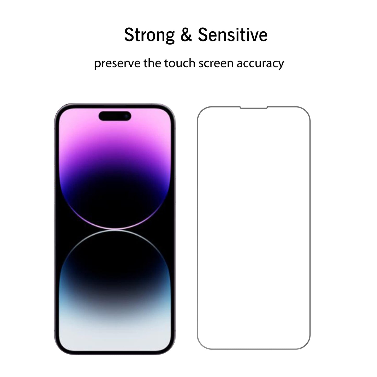 Ailun Glass Screen Protector for iPhone 14 Plus/14 Pro Max [6.7 Inch] Display 3 Pack Tempered Glass, Sensor Protection, Dynamic Island Compatible, Case Friendly