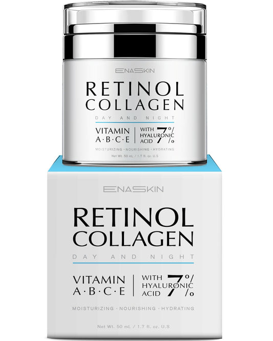 EnaSkin Retinol Cream For Face Night and Day, Skin Cream with Retinol Collagen Face Cream, Vitamin C Moisturizer, Retinol Moisturizer for Face Sensitive Skin