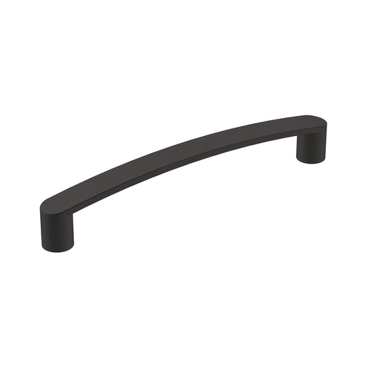 Amerock | Cabinet Pull | Matte Black | 5-1/16 inch (128 mm) Center-to-Center | Rift | 1 Pack | Drawer Pull | Cabinet Handle | Cabinet Hardware