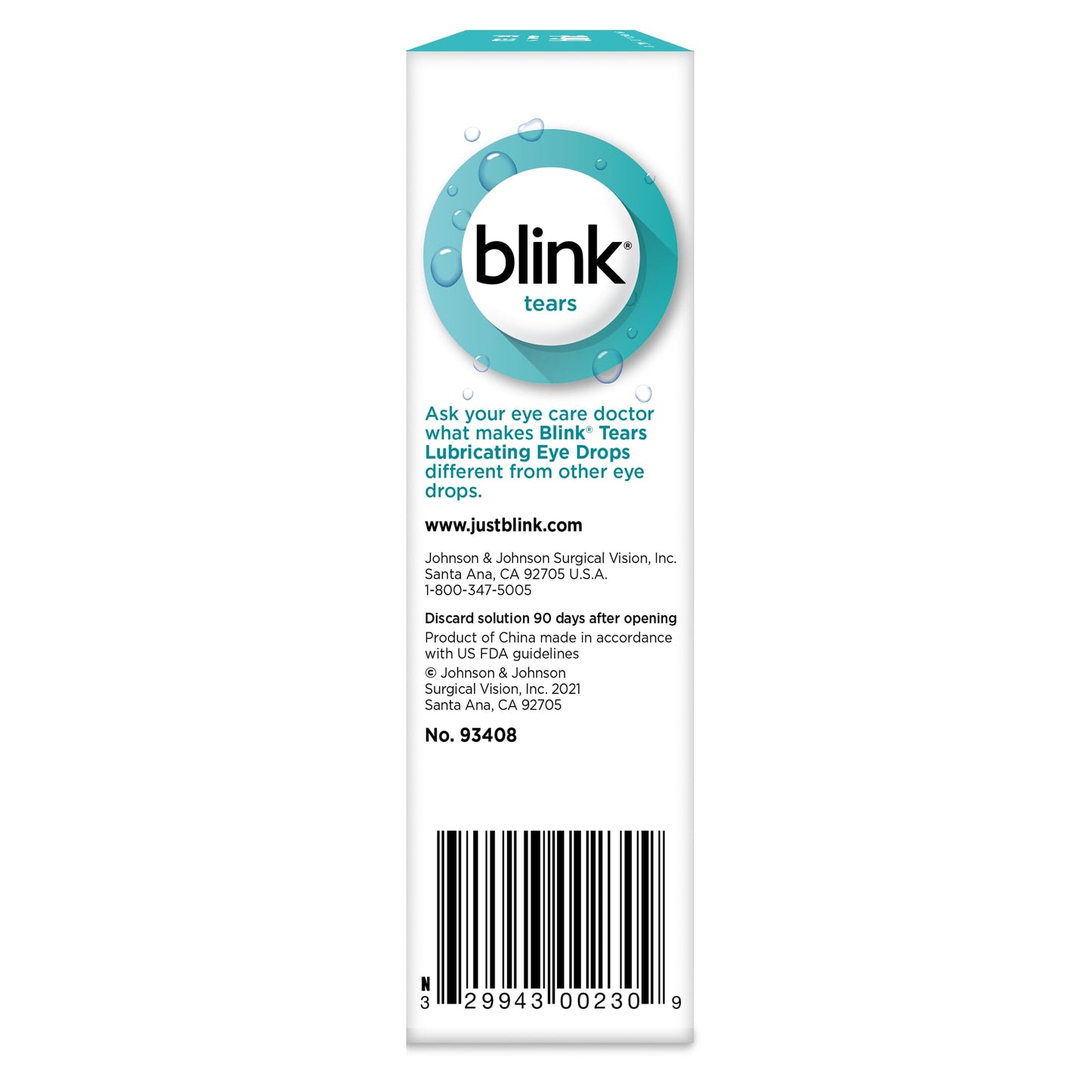 Blink® Tears Lubricating Eye Drops 1 fl oz (30 mL)