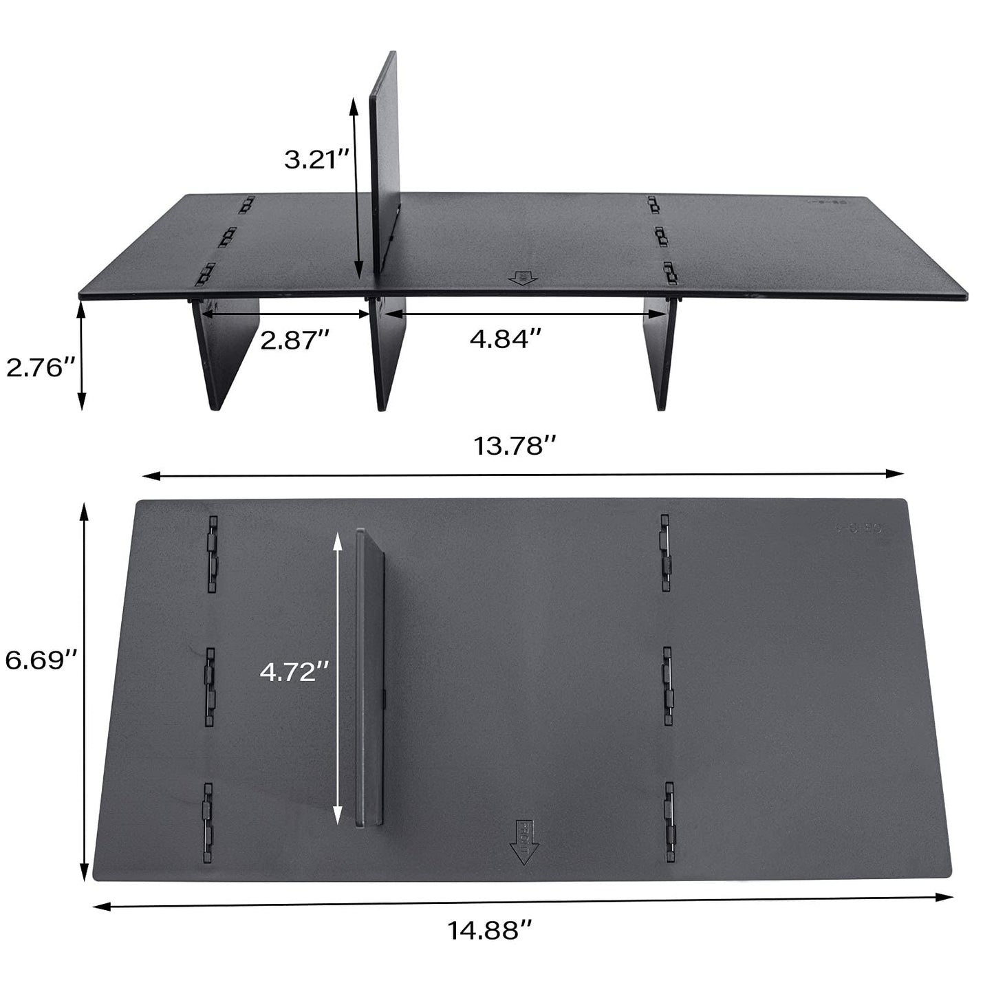 JKCOVER Compatible with Toyota 4Runner Glove Box Dividers Organizer 2010-2021 2022 2023 and Lexus GX 460 (2010-2023) Accessories Insert Box ABS Secondary Storage