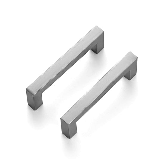 Ravinte 30 Pack 3-3/4 Inch Kitchen Square Cabinet Handles Satin Nickel Cabinet Pulls Brushed Nickel Drawer Pulls Kitchen Cabinet Hardware Kitchen Handles for Cabinets Cupboard Handles Drawer Handles