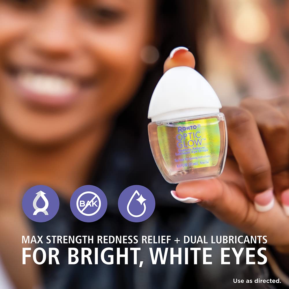 Rohto® Optic Glow® Redness Reliever Lubricant Eye Drops