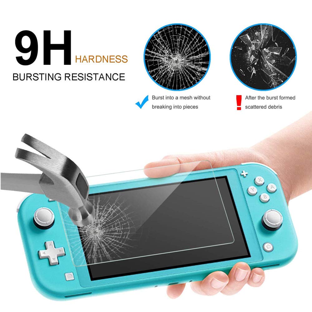 Yogyro Switch Lite Case for Nintendo Switch Lite, Portable Travel Carrying Case with Soft Deluxe Lining. Including Clear Cover Case, Protective Screen Protector, USB Cable for Switch Lite Accessories