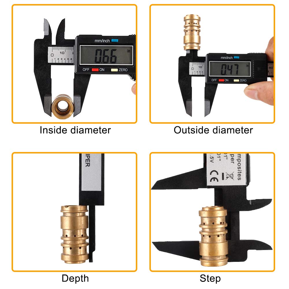 Digital Caliper, Sangabery 0-6 inches Caliper with Large LCD Screen, Auto - Off Feature, Inch and Millimeter Conversion Measuring Tool, Perfect for Household/DIY Measurment, etc